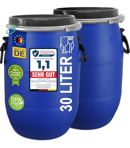 Cuve en polyéthylène avec bouchon de vidange 220 litres H 687 mm Cuve en polyéthylène avec bouchon de vidange 220 litres H 687 mm