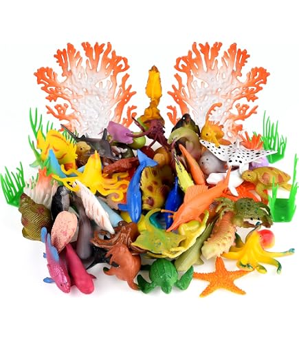 JOKFEICE Meerestier-Spielzeug Lachs – Realistische Tierfigur Aus Kunststoff, 9,5 Cm, Für Feengärten & Deko