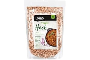 ‎LOTAO Lotao Veggie Hack – Bio, Vegan, Proteinreich – 1000g Hack auf Erbsenprotein-Basis mit Jackfruit – Perfekt für Bolognese, Burger, Braten & vieles mehr