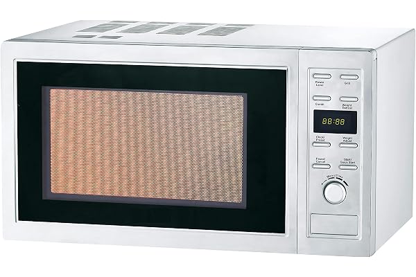 L2G - Four Micro-Ondes Professionnel - 900 W - Intérieur & Extérieur Inox - 9 Programmes de Cuisson - Afficheur Digital - Plateau Rotatif ⌀270 mm - 25 Litres