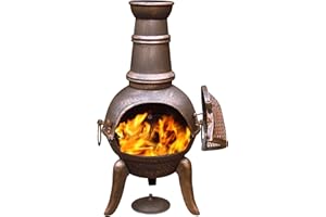 Gardeco 90cm Granada Cast Iron Chimenea