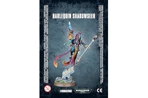 Games Workshop 000-Aeldari Warhammer 40" Harlequin Shadowseer Action Figure, Colore Nero, 99070111002