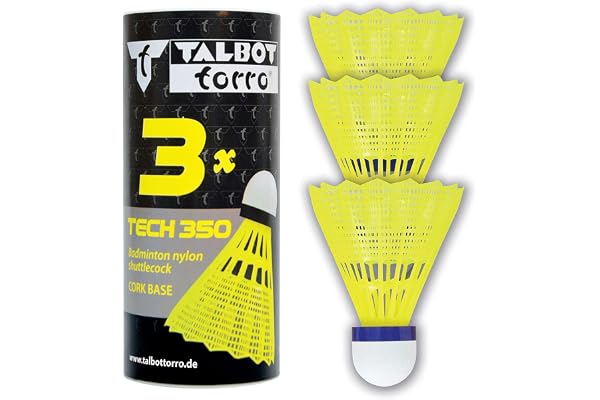 Talbot Torro Volants de Badminton Tech 350, Nylon