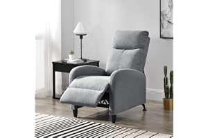 [en.casa] Bregenz Relaxfåtölj, relaxstol, 102 x 60 x 92 cm, liggfåtölj, TV-fåtölj, fåtölj med justerbart ryggstöd, TV-fåtölj