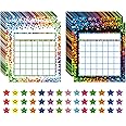ANSTROUT 80 Pack Incentive Reward Chart for Classroom Home Behavior for Kids Students with 2400 Pieces Star Stickers…
