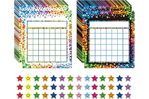 ANSTROUT 80-pack incitament belöningsdiagram för klassrum hem beteende för barn studenter med 2 400 stycken stjärnklistermärk