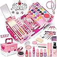 Kids Makeup Sets For Girls - Washable Make Up Starter Kit, Real Makeup Childrens Princess Pretend Play Games Toys Presents, Little Girl Birthday Gifts Set For Age 3 4 5 6 7 8 9 10 11 12 Year Old