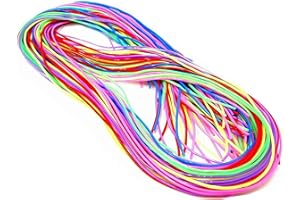 VARUN Fashion Scoubi Scooby Scoubidou Scoobies 40 Pack Weaving Strings Friendship Bracelet Jewellery Making Craft Kit