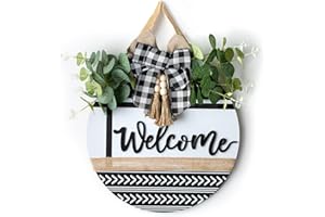 Walasis Türkranz Ganzjährig Türdeko Haustür Türkranze Frühling Außen Tür Kranz Modern Deko