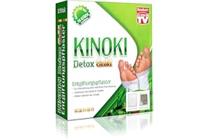 ‎AURA HERBALS AURA HERBALS® Kinoki Fußpflaster Detox GOLD - 10 Stück Entgiftungspflaster - Vital Plaster Original - Hohe Qualität - Akupressur und Akupunktur