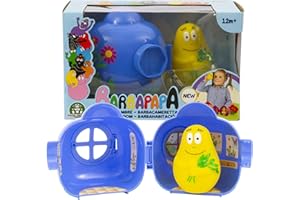 Giochi Preziosi Barbapapa - Barpapapa-Caseta Azul de Barbazoo con Pintura Floral Exterior Puerta y Ventana Que se abren, Decorada en el Interior con Stikers, BAP42200
