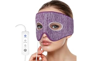 Comfheat Maschera termica per sinusite, congestione nasale, stress, 3 impostazioni di calore, terapia calda compressa, lavabile rosa (non ricaricabile)
