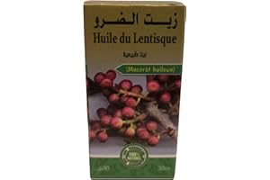 INSMART Medicinalherbs.Bio Huile Végétale Pure De Lentisque Origine Maroc- Lentisk Oil , 30 Ml (Lot 1)