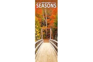 Seasons Slim 2026 Calendar | Slimline Wall Calendar | Travel & Nature Gift | Plastic Free Packaging | by Avonside Publishing