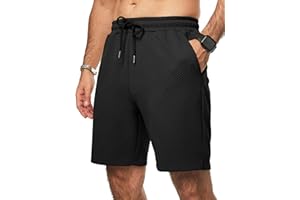 JMIERR Herren Textur Kurze Hosen mit 3 Taschen 2025 Sommer Casual Loose Shorts Elastische Taille