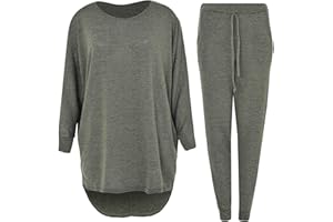 Crazy Girls 2 Pieces Womens Tracksuit Set Gym Lounge wear for Women UK Long Sleeves Soft Stretch Stuff with Unique Colors Sizes 8-22 UK