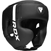 RDX Boxing Helmets MMA for Training and Muay Thai, Maya Hide Leather Kara Head Guard, Ideal for Grappling, Sparring, Martial