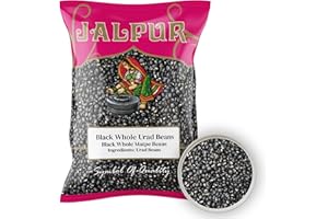 JALPUR Black Whole Matpe Lentils 1kg - Whole Black Urad Lentils - Premium Quality Pulses for Cooking, Dal Makhani, Curries, and Indian Recipes - High Protein - Non-GMO - Perfect for Everyday Cooking