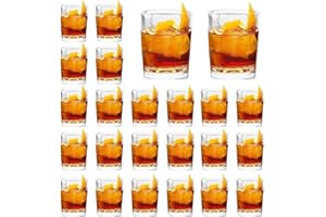LDHHYH Lot de 24 verres à liqueur, 6 cl/60 ml, verres à shot transparents, robustes et réutilisables, parfaits pour les shots de tequila, vodka, whisky et liqueurs pour toutes les occasions