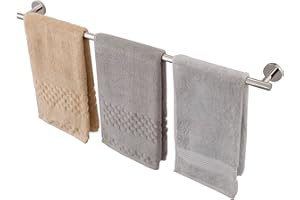 KES Toallero Pared Toalleros de Baño Acero Inoxidable SUS304 Toallero Barra Acero Pulido 80CM, A2000S80DG