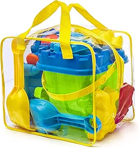 Borsa Rete Da Spiaggia Per Bambini - Forma Di Squalo O Granchio, Tracolla Regolabile, Per Giocattoli