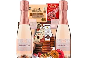 ANT & CHID The Pink Rose Prosecco Chocolate Hamper Gift Set, Prosecco Gift Set for Women - All Birthdays|Mother's Day|Valentine Day - Women Presents Ideas For Birthday