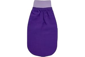 Feel Fine Guante Exfoliante Turco – Hammam Kese de Seda Natural 100% Vegetal para Hombres y Mujeres | Exfoliador Vegano Artesanal para Ducha, Baño y Sauna (púrpura & Lila)