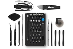 iFixit Pro Tech Werkzeugsatz (Schwarze Ausgabe) – Elektronik-Bit-Set und Öffnungswerkzeuge für Handy, Laptops, PC, Spielekonsolen, Reparaturen im Haushalt