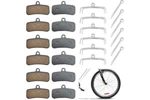 Acboor Frenos Bicicleta, 6 Pares Pastillas de Freno Bicicleta para Shimano D03S D02S Saint BR-M810 BR-M820 Deore XT BR-M8020 BR-M8120 ZEE BR-M640 XTR BR-M9120 Tektro HD E725 M735 M745 M750 TRP SL