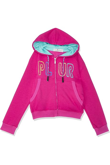 Bella Cotton Zip Up Hoodie For Girls 