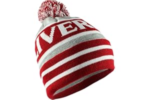 PARTISAN Liverpool Bobble Hat Red, Grey, & White Gift Souvenir