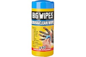 Big Wipes BGW2029 Toallitas Antibacterias Industriales, Caja de 40