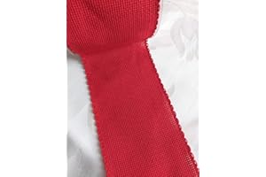 NASTRIFICIO ROSSI SAS NASTRO TELA AIDA 2,5 M VARIANTE NATALE (83 MM, ROSSO)