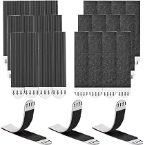 Rusoz Bandes Accroche Tableau Sans Percer - 12 Paires Scratch Double Face 20x90mm Pour Cadres Et Décos