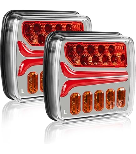 AUTOUTLET Achterlichten voor aanhangers, aanhangerlampen, aansluiting 13 tot 7 pinnen, schroefmontage, 7,5 m, 7-polig, 18 leds, superhelder, met E-Mark E11 voor het wegverkeer voor camper AUTOUTLET Achterlichten voor aanhangers, aanhangerlampen, aansluiting 13 tot 7 pinnen, schroefmontage, 7,5 m, 7-polig, 18 leds, superhelder, met E-Mark E11 voor het wegverkeer voor camper