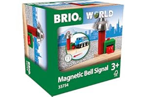 BRIO World 33754 Magnetisches Glockensignal - Eisenbahnzubehör Holzeisenbahn - Kleinkinderspielzeug empfohlen für Kinder ab 3 Jahren