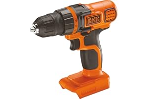 BLACK+DECKER BDCDD18N-XJ Perceuse-Visseuse sans fil - 650 trs/min, 18V, Noir, Sans batterie