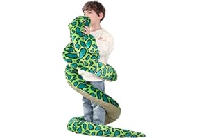 IKASA Peluche Serpent Géant Animal Jouet,270cm Grand Gros Mignon Moelleux Animaux XXL XL Peluche Géante Grosse Adorable,Cadeaux pour Les Enfants