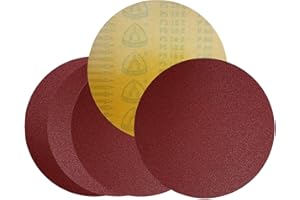 Klingspor Discos de lija PS 18 E, autoadhesivos, diámetro de 300 mm, sin perforar (GLS 0), 5 unidades, grano: 80