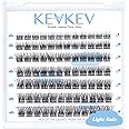 KevKev Lash Clusters 84 Pcs Cluster Lashes Eyelash Clusters DIY Cluster Eyelash Extensions Individual Lashes Soft and Comfortable (Light Rain,C-8-16mix)