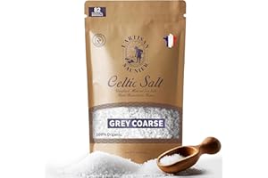 L’ARTISAN SAUNIER Celtic Sea Salt Organic Coarse - Unrefined Celtic Salt 200g - Grey Coarse Sea Salt Certified 100% Natural, Hand Harvested, Sun Dried