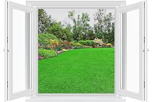 MYCARBON Zanzariera Finestra 2 Pezzi Adesiva Regolabile Tagliabile(150x180cm Nero)