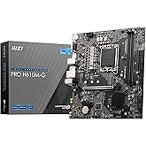 MSI PRO H610M-G Intel H610 Soket 1700 DDR5 5600MHz mATX Gaming (Oyuncu) Anakart