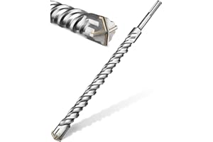 KSP-TEC® Punta per trapano SDS Max 40 x 600 mm, per calcestruzzo con 4 tagli, punta per calcestruzzo, punta per pietra lunga, confezionata in una pratica scatola girevole (SDS Max 40 x 600 mm)