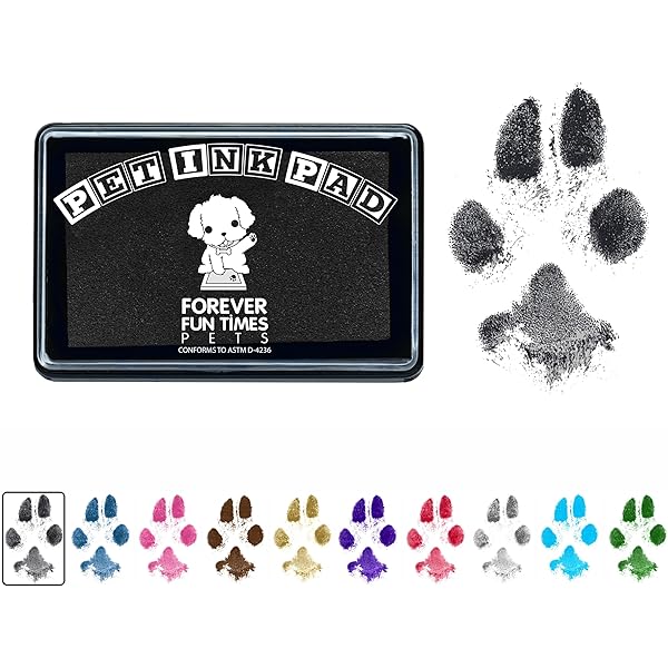 Kit Impronte Zampe Per Cani E Gatti - Con Inchiostro Nero Sicuro | Ideale Per Ricordi E Regali - Foto 8