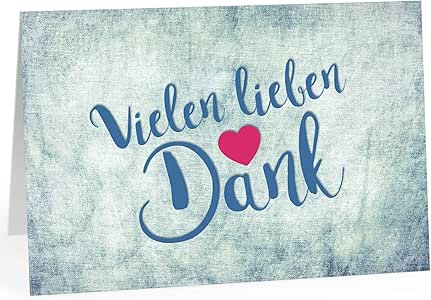 Große Dankeskarte XXL (A4) als Dankeschön/Vielen lieben Dank - rosa