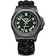Victorinox Men’s Watch I.N.O.X. Carbon Ø 43 mm, Swiss Made, Analogue Quartz, Water-Resistant up to 200 m, Sapphire Glass, Paracord Strap