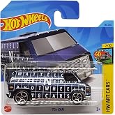 Hot Wheels - 70s Van - HW Art Cars 2/10 - HKK16 - Short Card - Metal Flake Navy Blue - Mattel 2023
