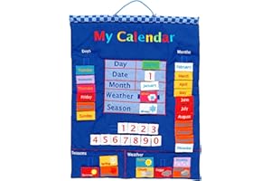 FIESTA CRAFTS LTD My Calendar Blue Wall Hanging