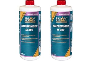 INOX-LIQUIDSYSTEMS INOX® IX 300 Nettoyant à Froid pour Moteur, Nettoyant concentré Contre Les huiles, Le goudron et Les Graisses - 2 x 1L